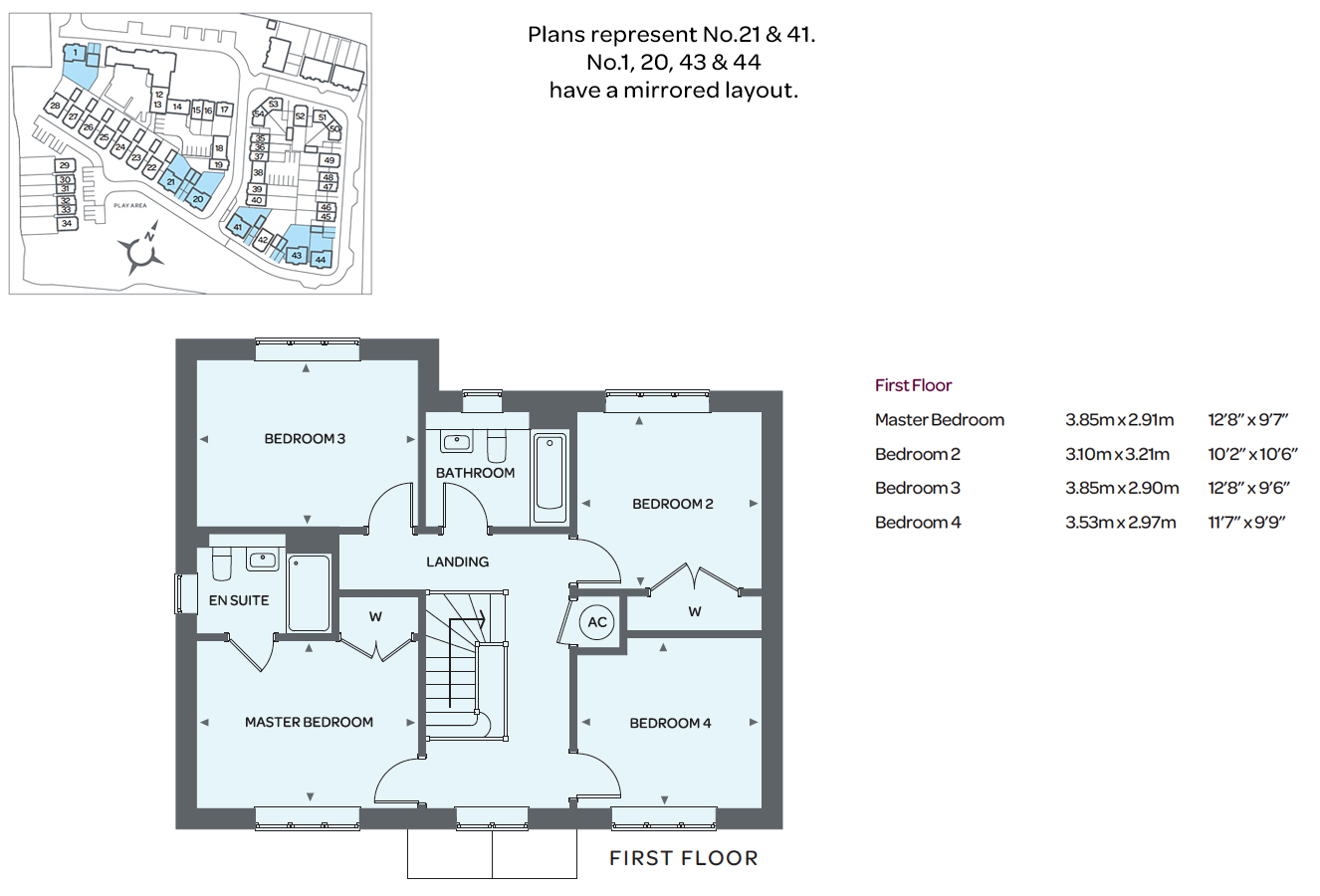 1-20-21-41-43-44-1 Floor plan