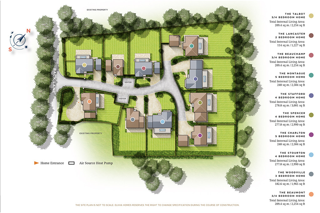 Sadlers Court site map