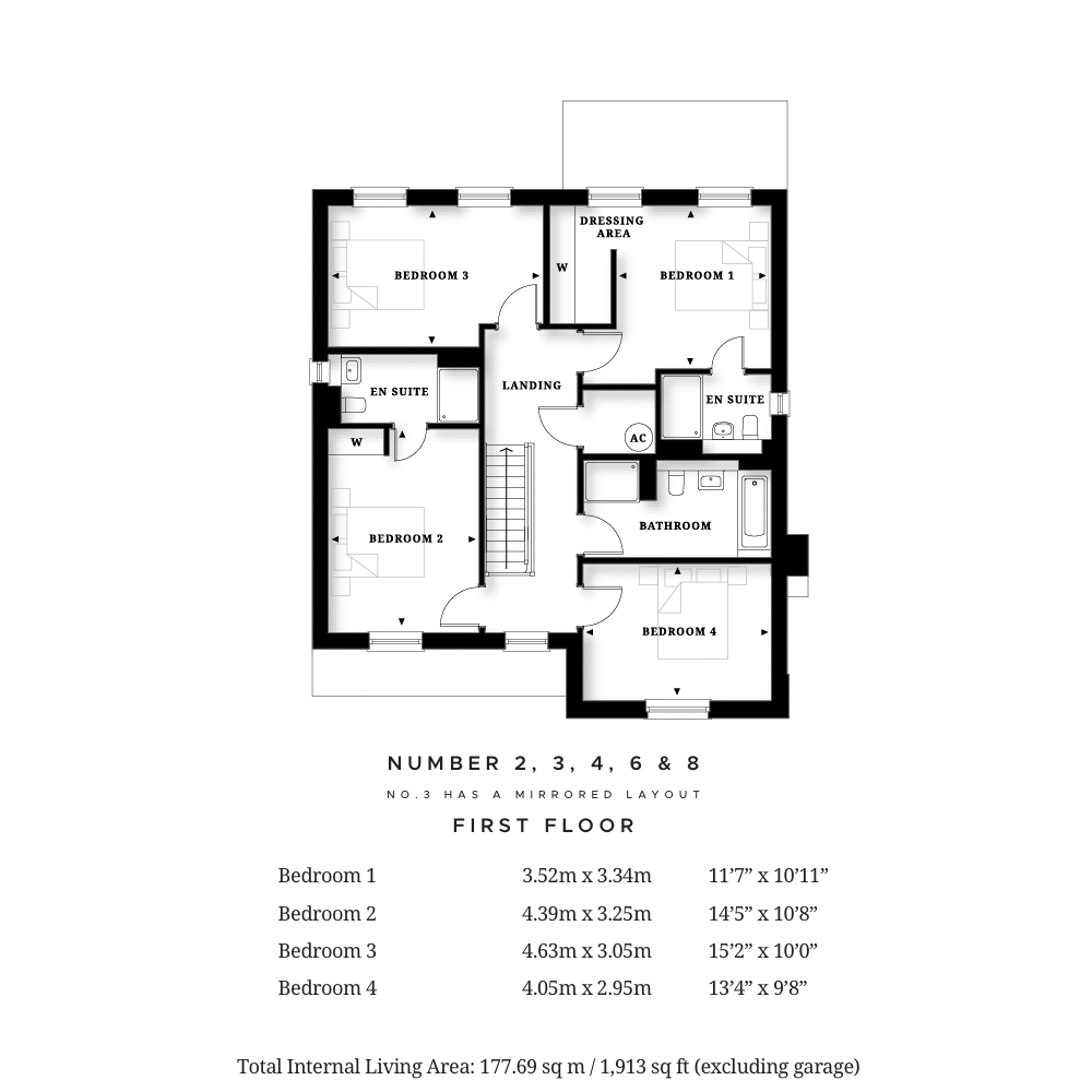 Oakland Grove Plot 2,3,4,6,8 First Floor