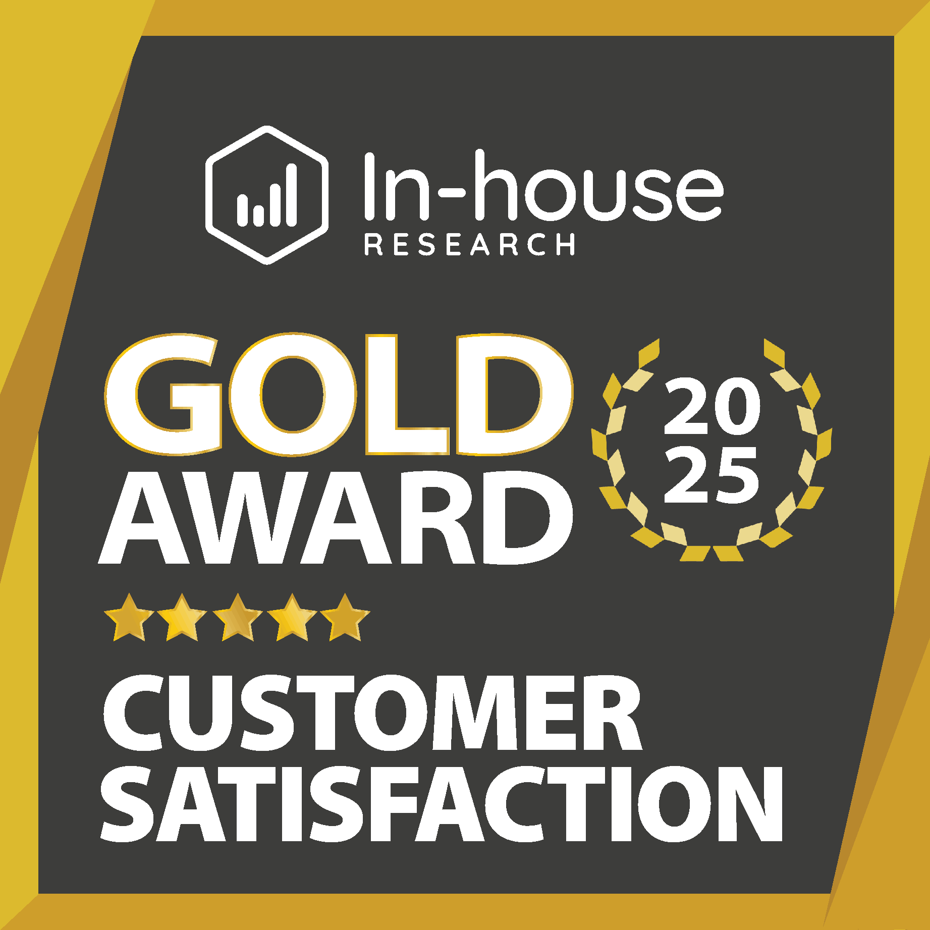In-House Research - Gold Award Customer Satisfaction 2025 