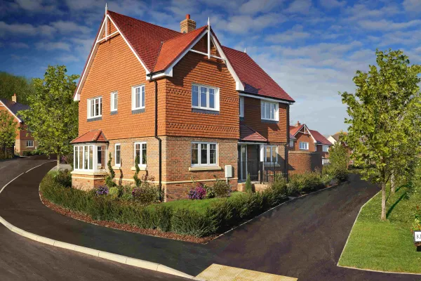 An Elivia Homes house with driveway and landscaping