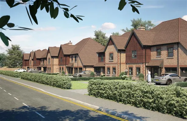 Street scene of Elivia Homes' development Oakland Grove