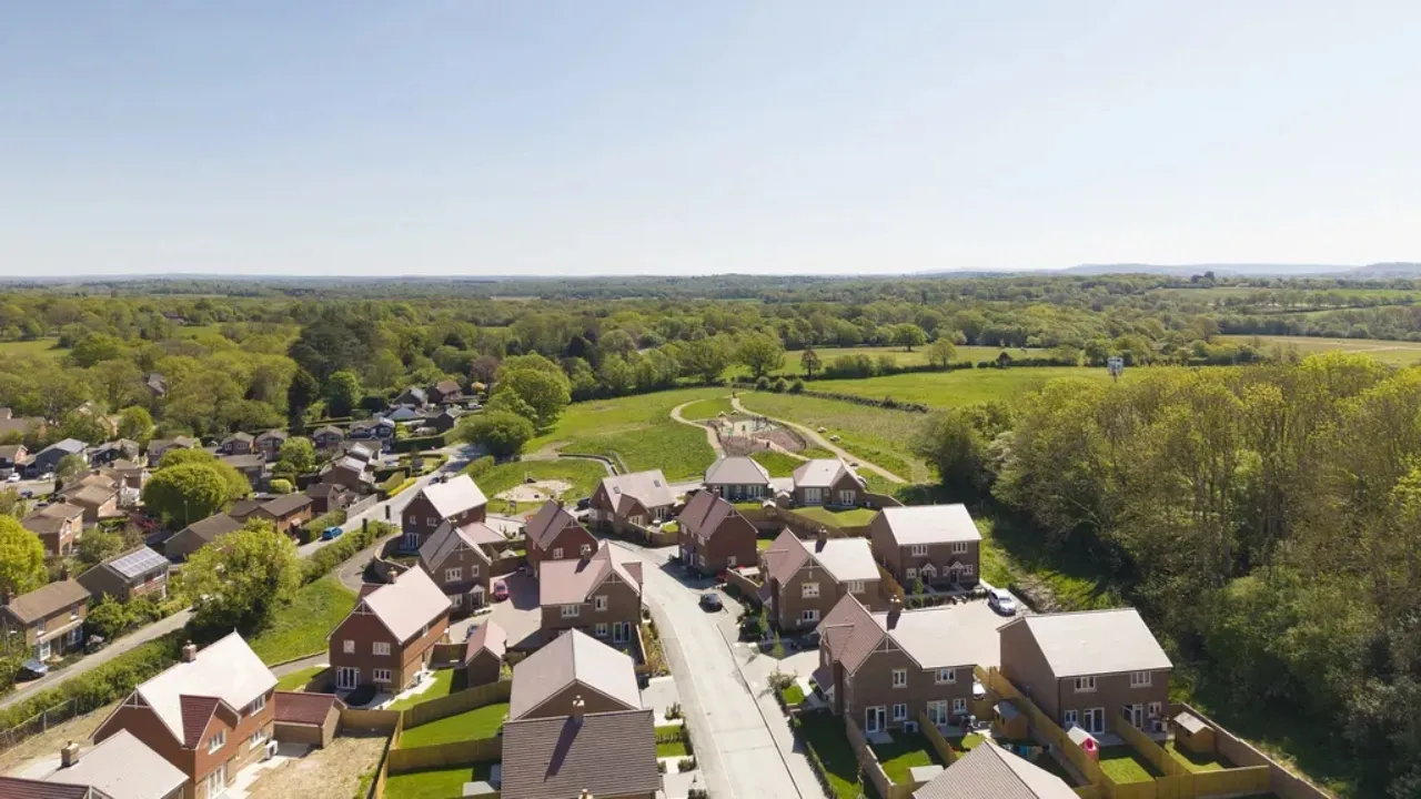 Bluebell Garden ariel shot