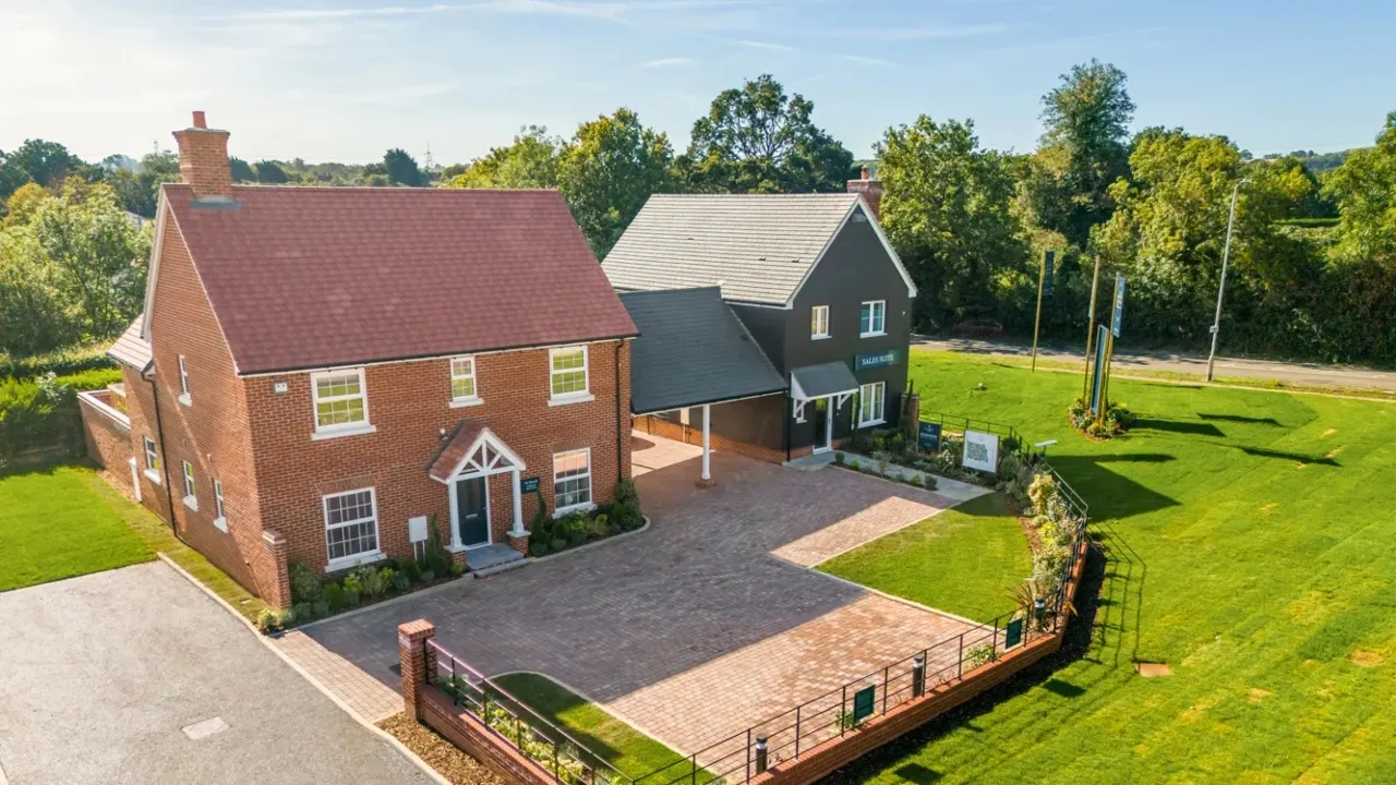 Kingswick showhome ariel shot