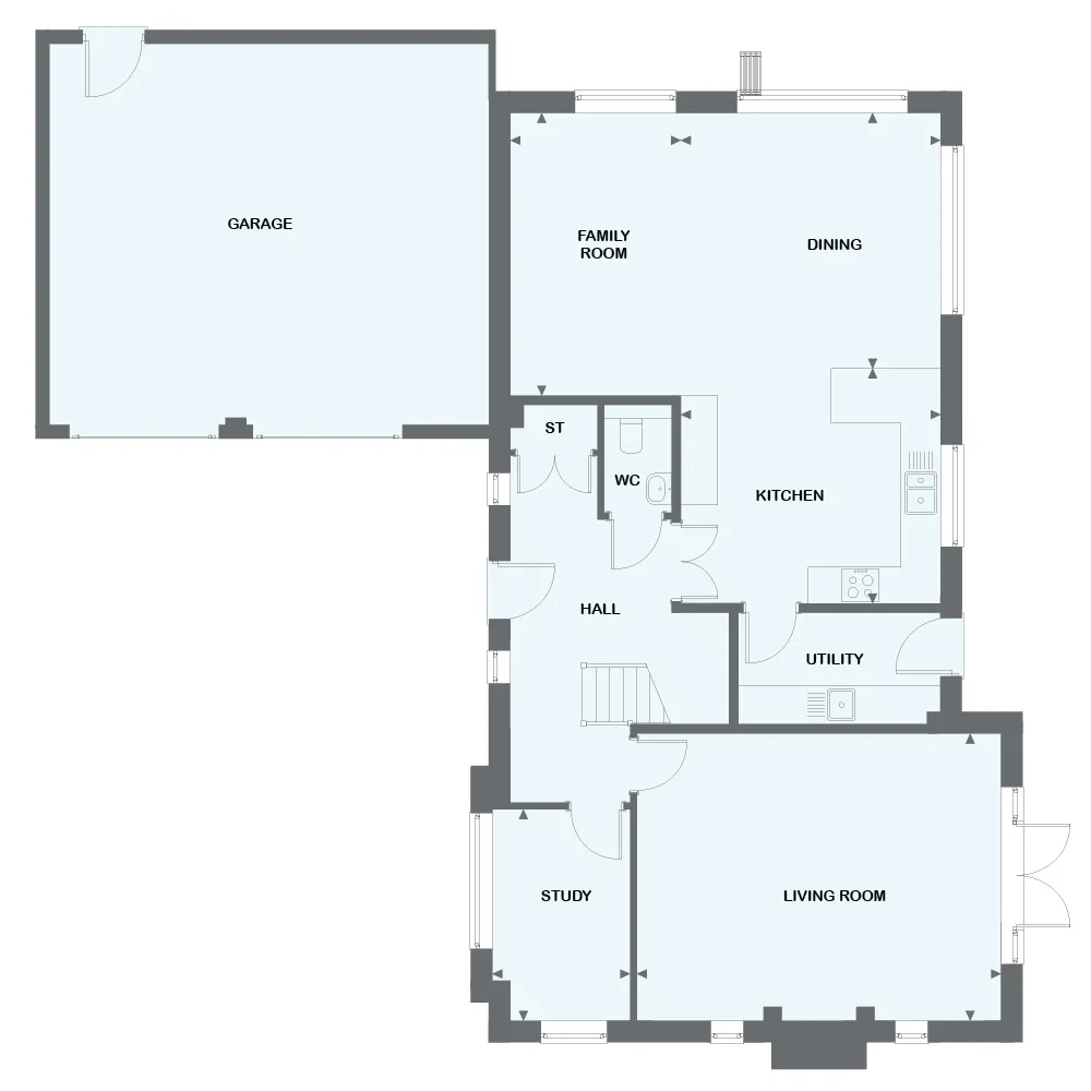 brotherton house ground floor plans