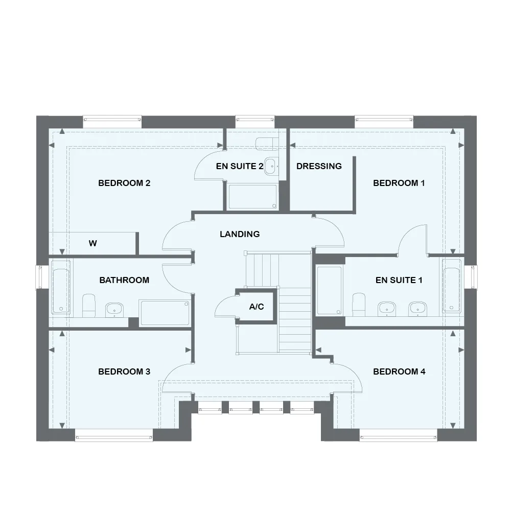 Woodville house first floor