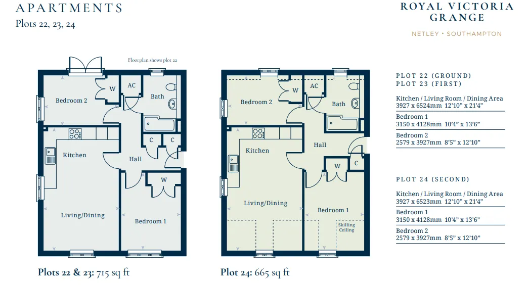 Plot 23 floor plans