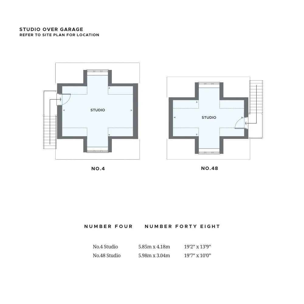Studio floor plans 