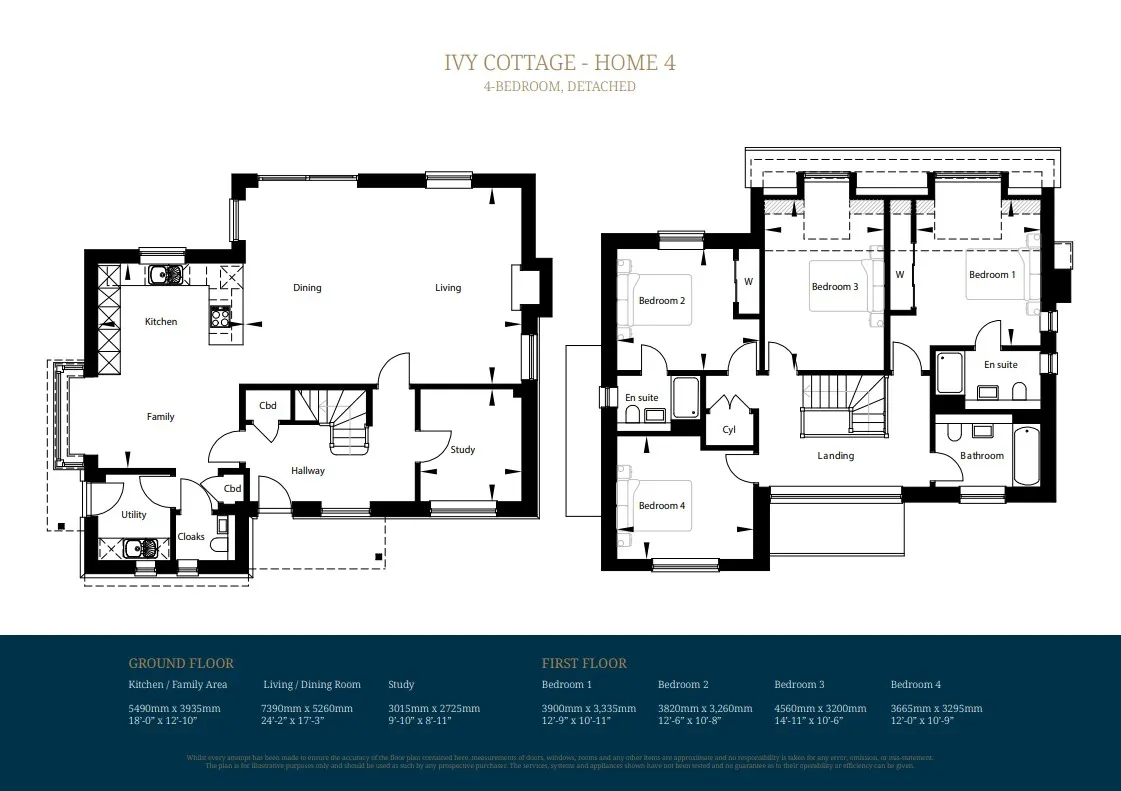 Plot 4 Ivy Cottage floor plan