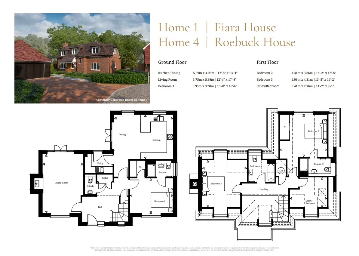Plot 1 and 4 Fallow Wood Floor plan
