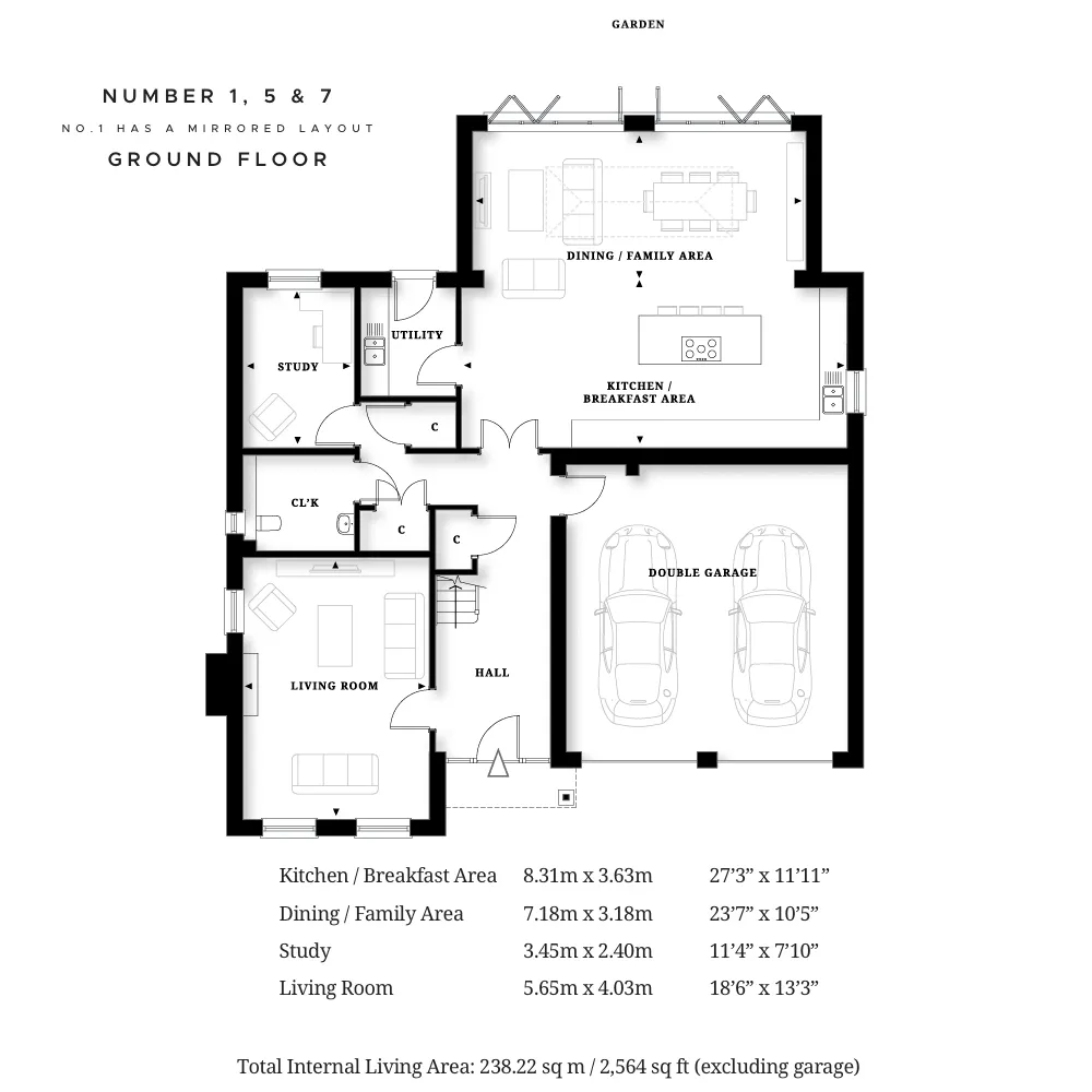 Oakland Grove Plot 1,5,7 Ground Floor