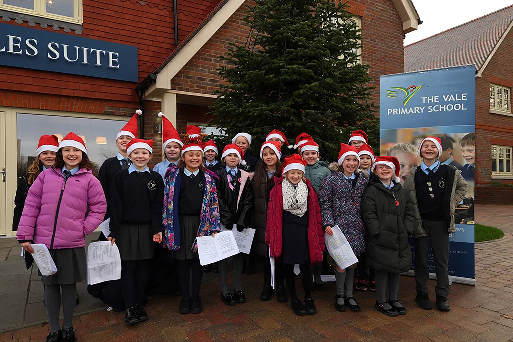 The Vale Primary School choir at Headley Chase