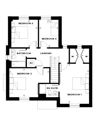 Headley Court Plot 25 First Floor Floor Plan