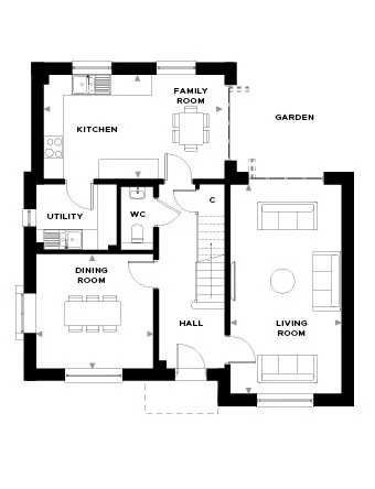 Headley Court Plot 25 Ground Floor Floor Plan