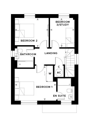 Headley Court Plot 20 First Floor Floor Plan
