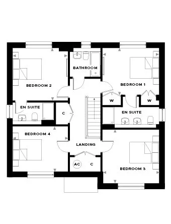 Headley Court Plot 23 First Floor Floor Plan
