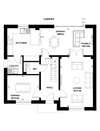 Headley Court Plot 23 Ground Floor Floor Plan
