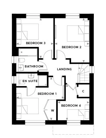 Headley Court Plot 27 First Floor Floor Plan