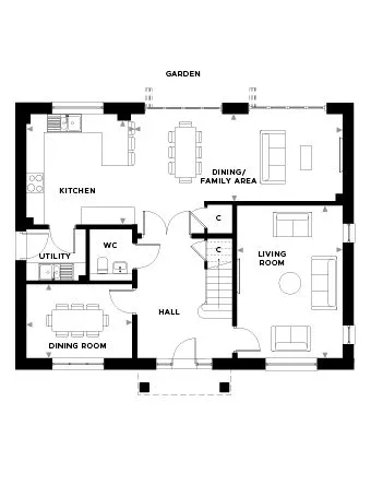 Headley Court Plot 6 Ground Floor Floor Plan
