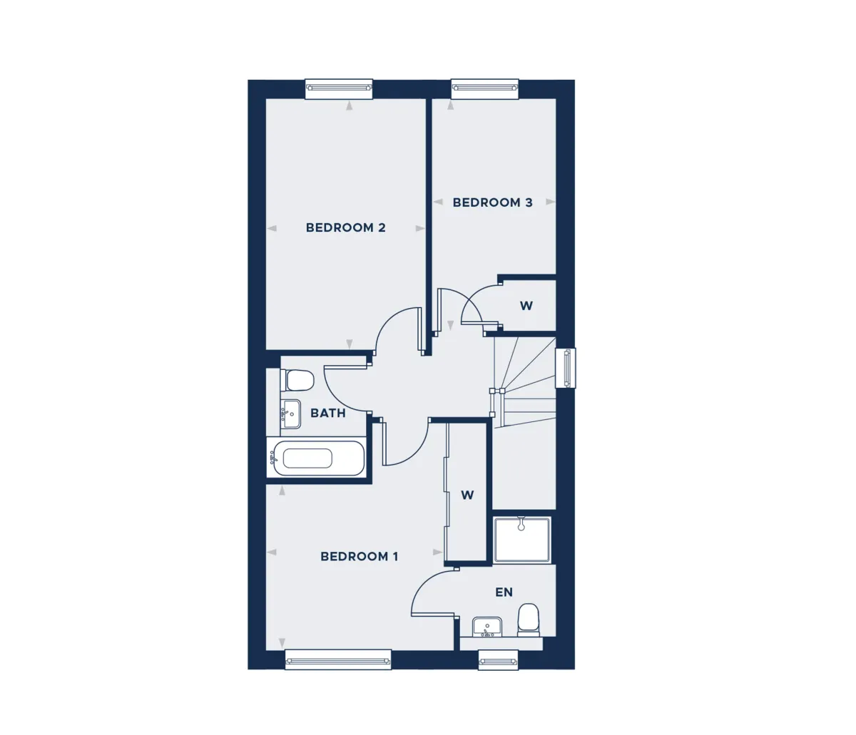 The Hawthorn First floor plan