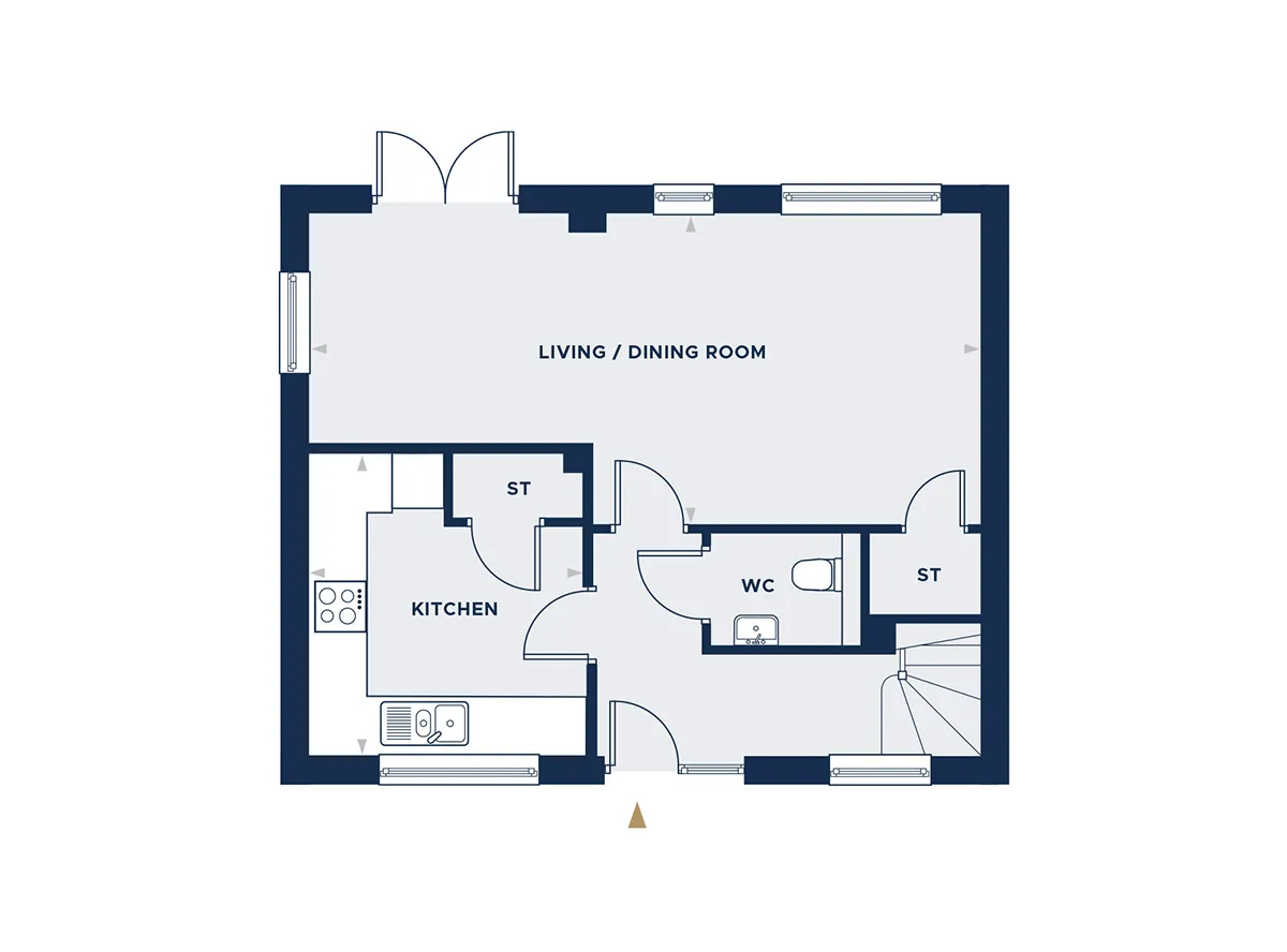The Hazel Ground floor plan