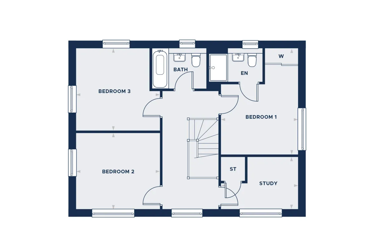 The Primrose First floor plan