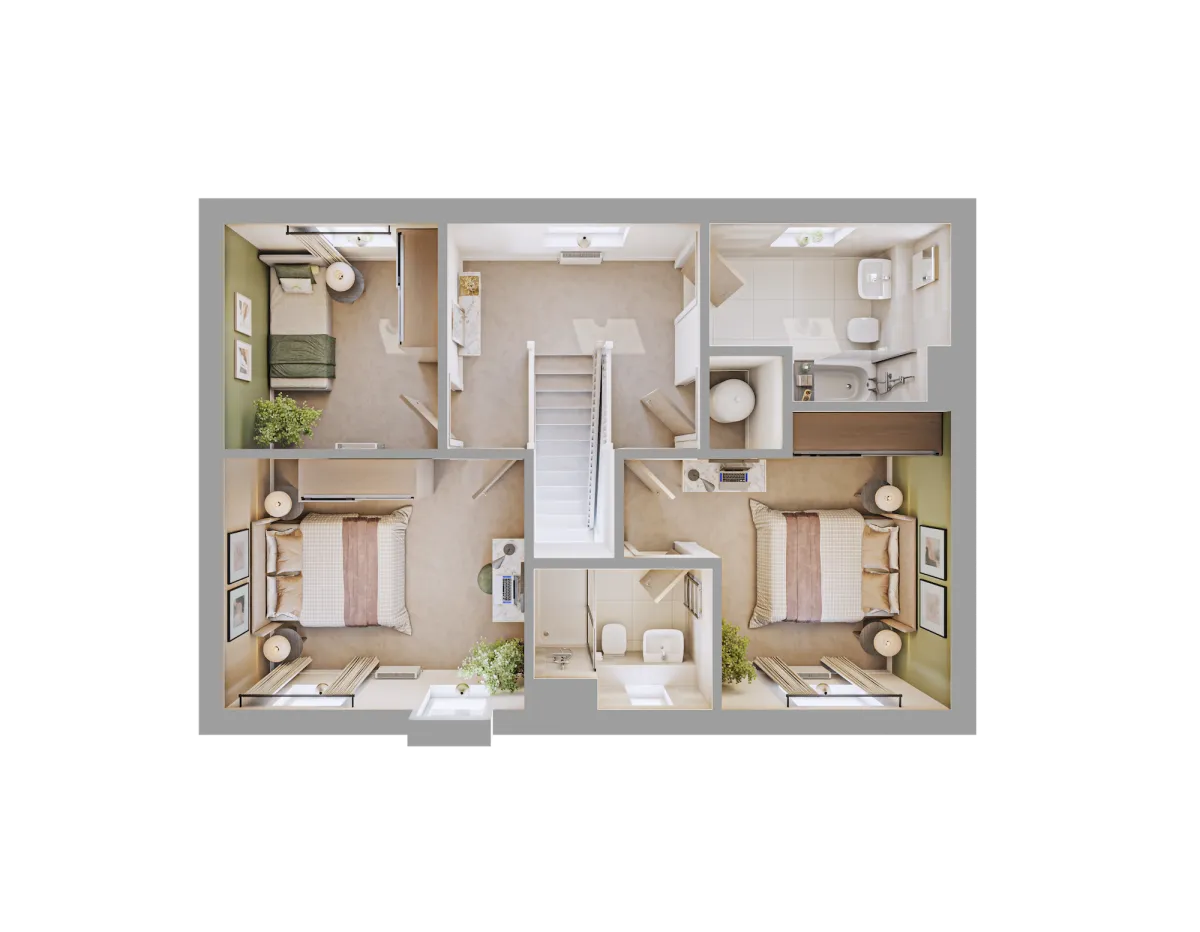 Foxglove 3D render - First Floor
