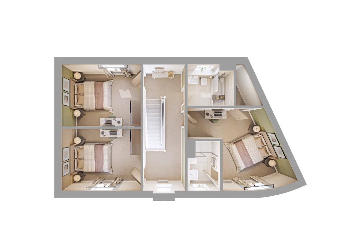 Mistwood 3D Render - First Floor