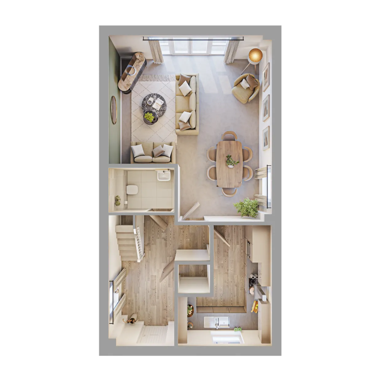 Sycamore 3D Render - Ground Floor