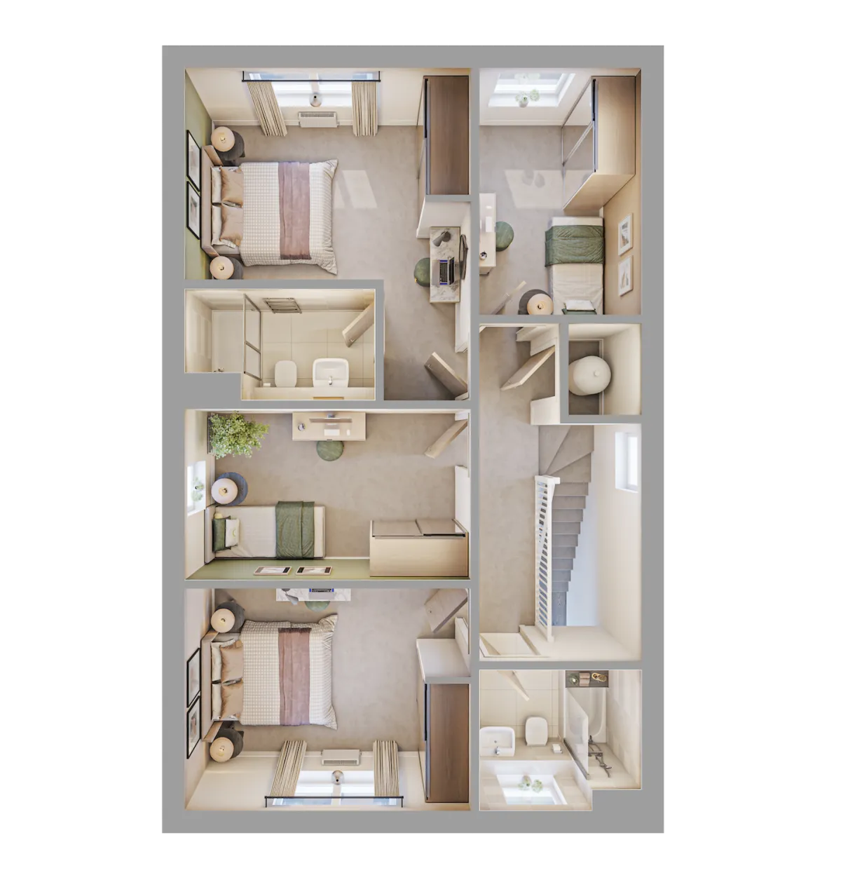Thistlewood 3D render - First Floor