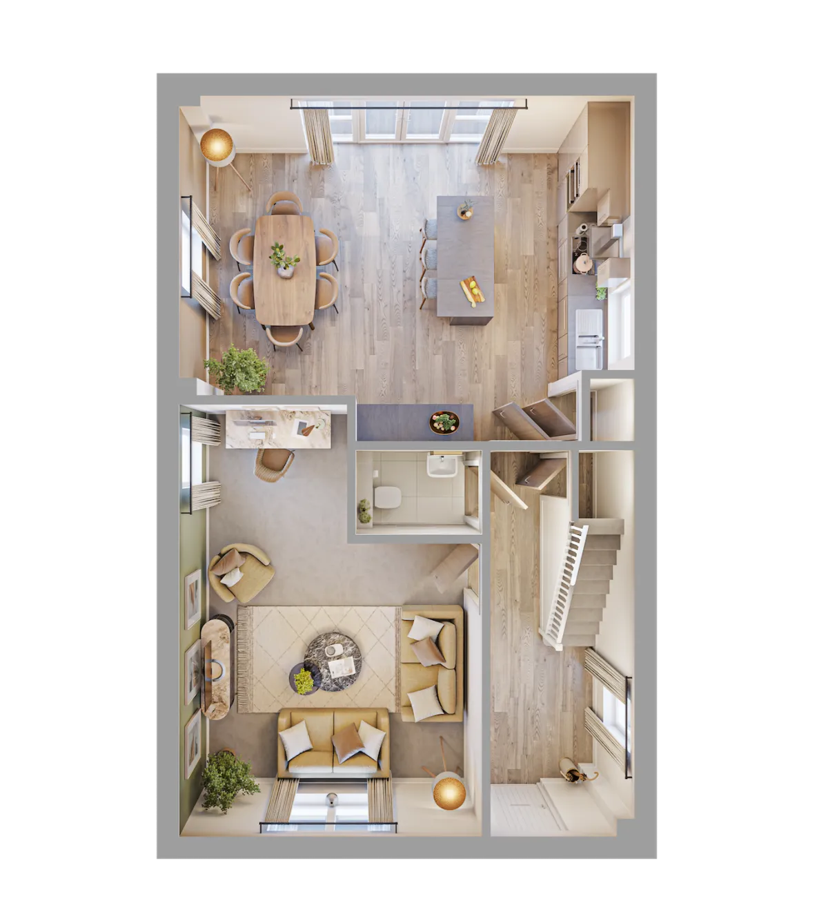 Thistlewood 3D render - Ground Floor