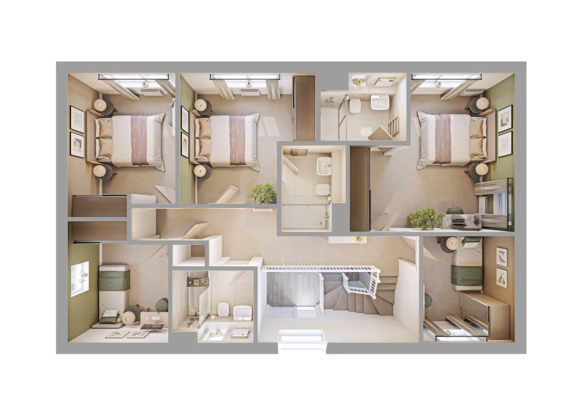 Mistwood 3D Render - First Floor