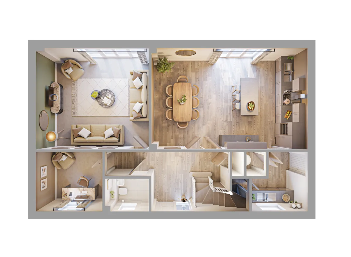 Meadowbank 3D Render - Ground Floor